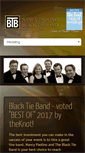 Mobile Screenshot of blacktieband.com