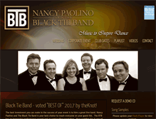 Tablet Screenshot of blacktieband.com